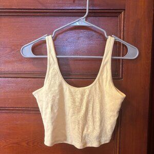 PacSun Yellow Cropped Tank Top